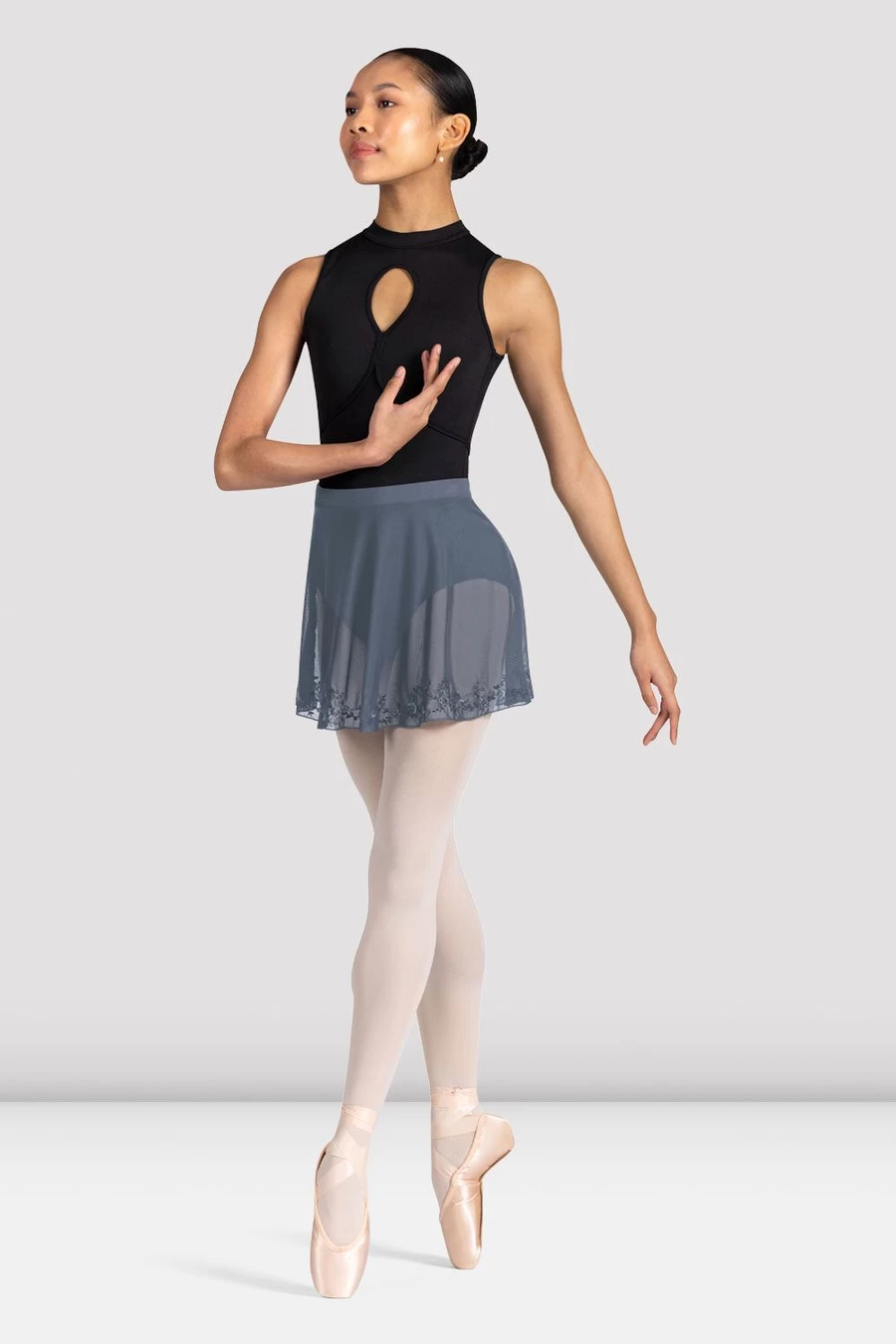 Bloch Ladies Hana Floral Mesh Skirt