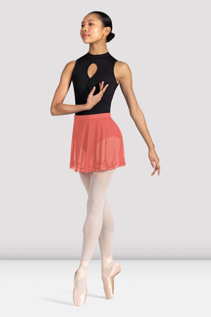 Bloch Ladies Hana Floral Mesh Skirt