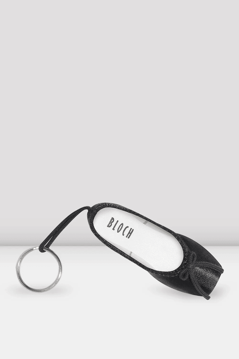 Bloch Mini Pointe Shoe Key Chain Black Satin