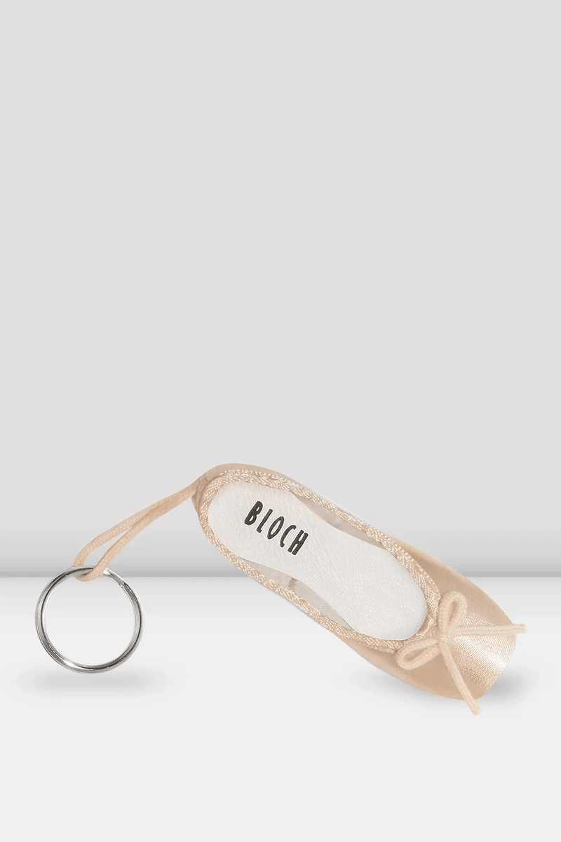 Bloch Mini Pointe Shoe Key Chain Pink Satin