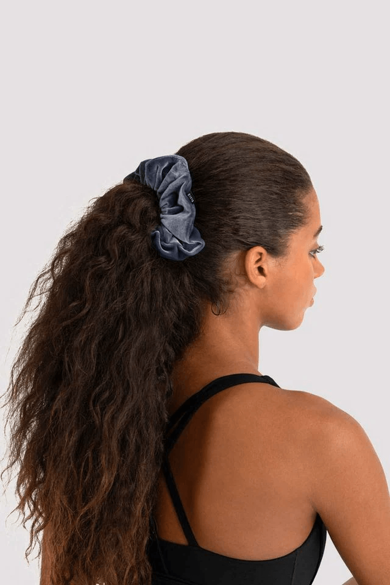 Bloch Ladies Apex Velvet Scrunchie Navy Velvet