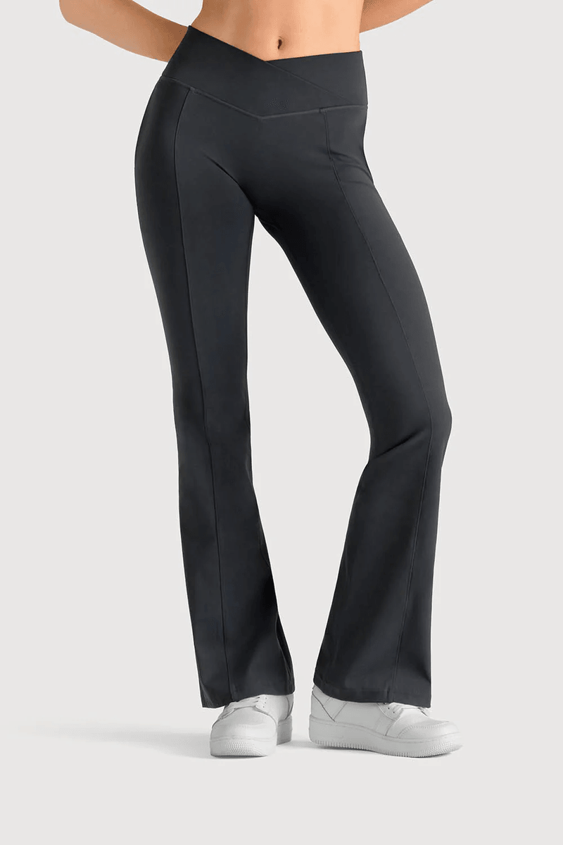 Bloch Apex Wrap Midje Flare Leggings Antrasitt
