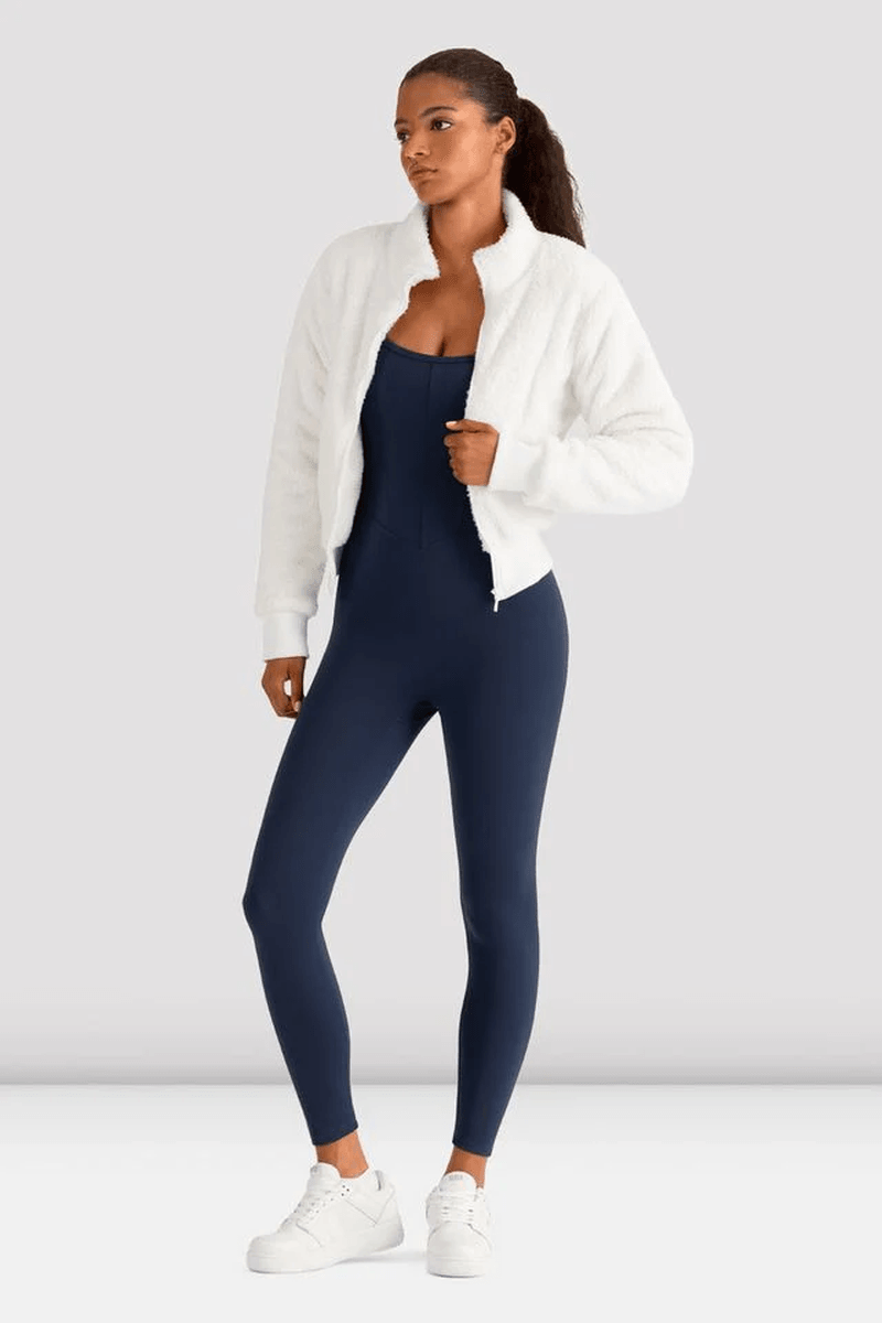 Bloch Ladies Apex Sherpa Jacket White