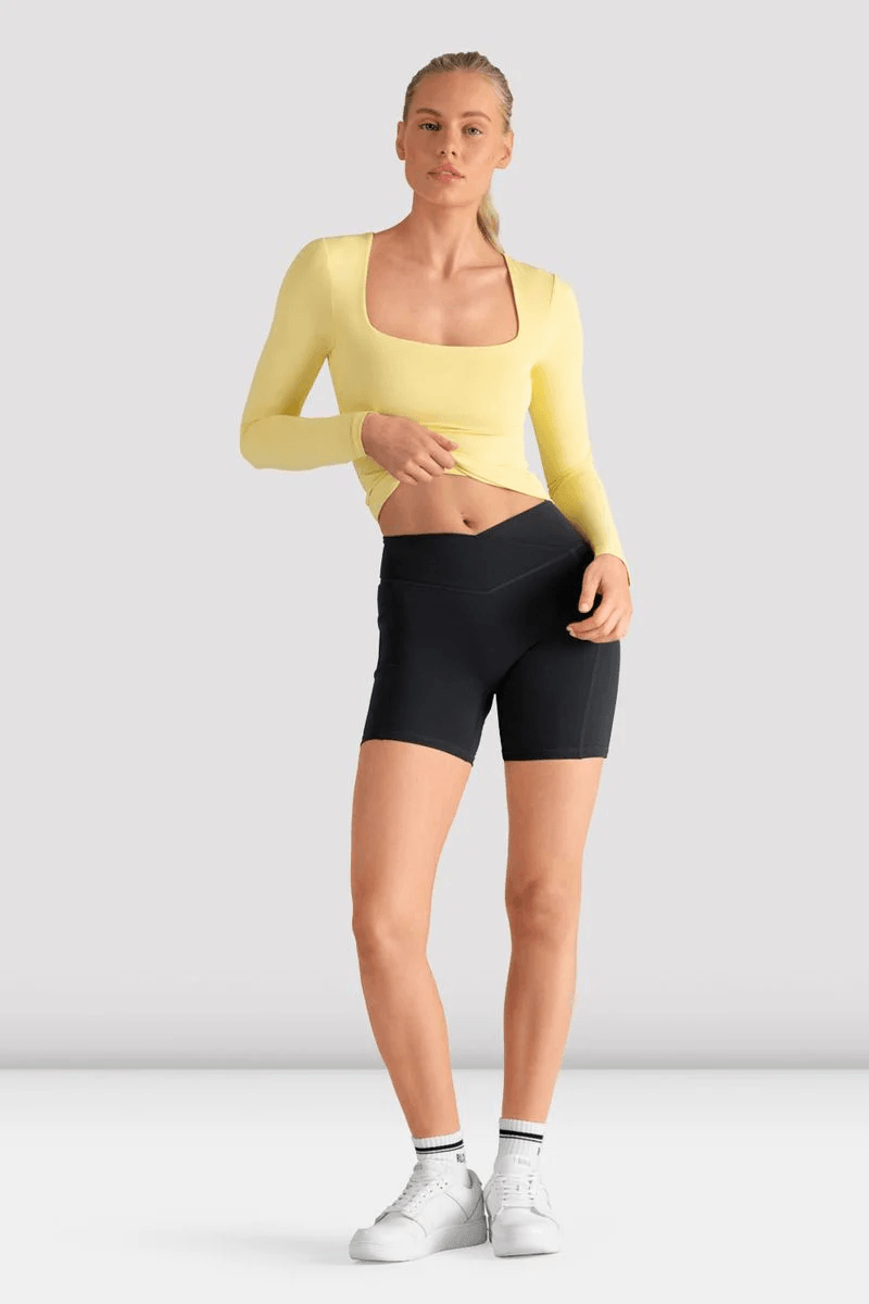 Bloch Ladies Apex Wrap Waist Short Anthracite