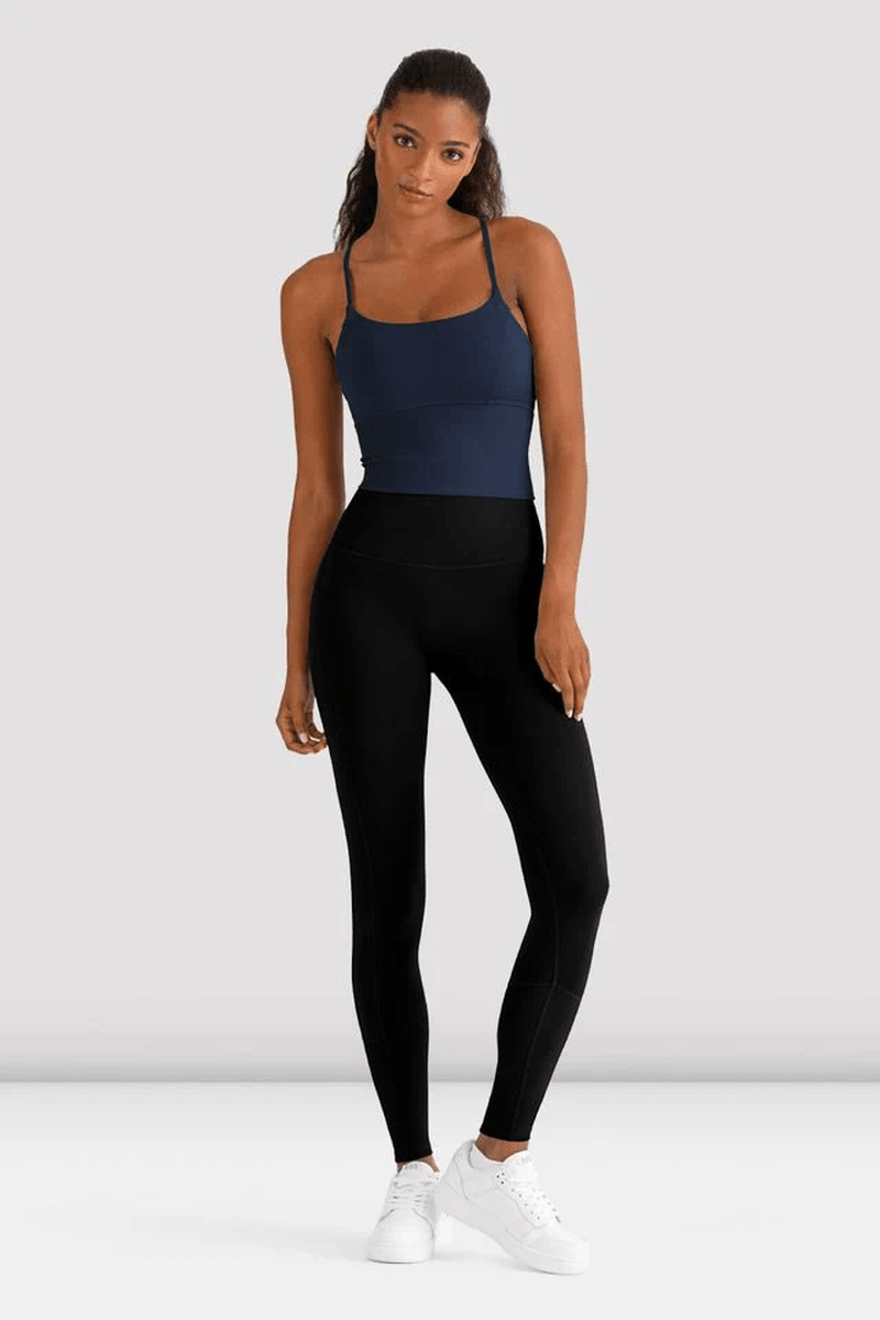 Bloch Ladies Apex Longline Camisole Bra Top Navy