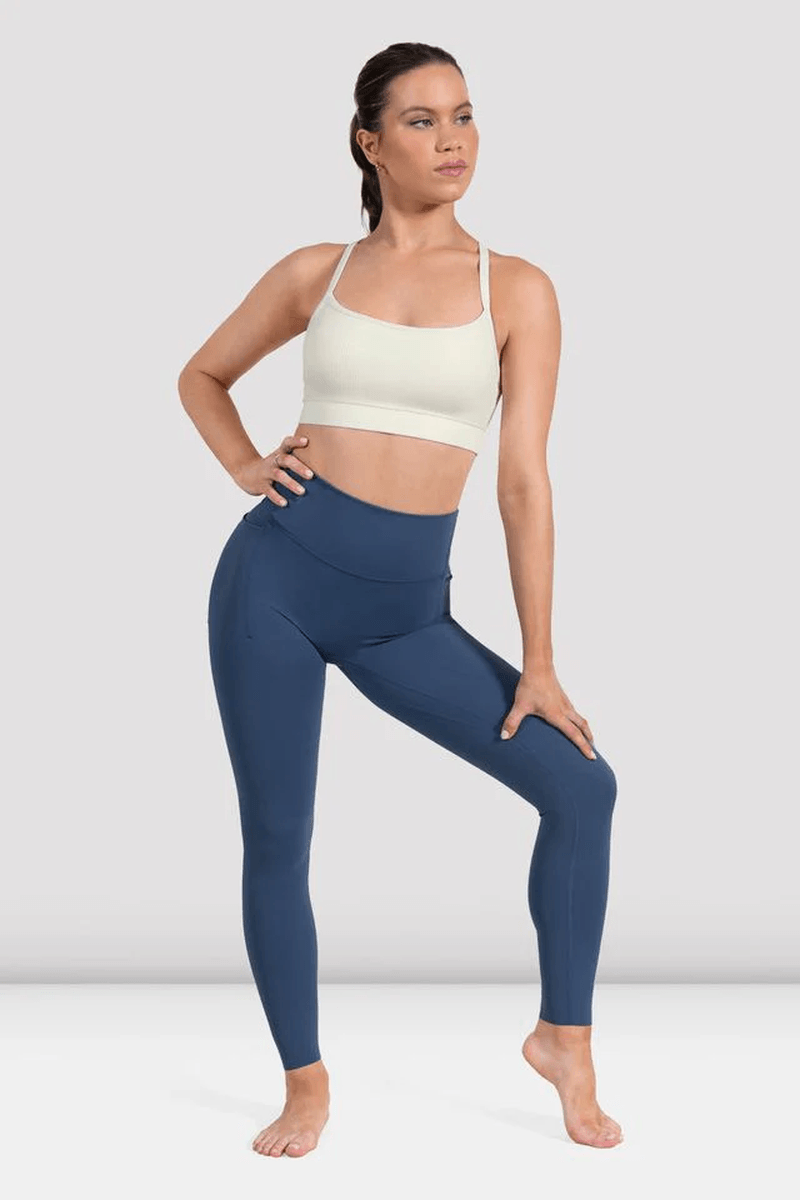 Bloch Ladies Apex Rib Resistance Camisole Bra Top Whisper White