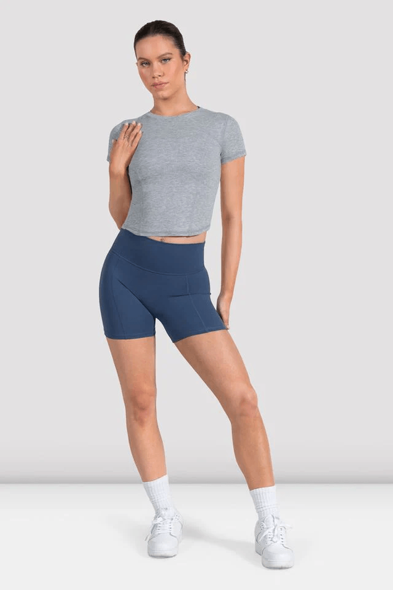 Bloch Ladies Apex Corset Top Grey Marle