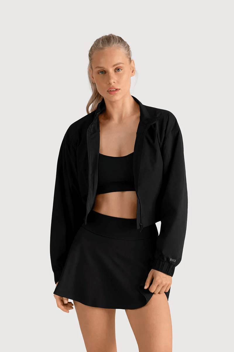Bloch Ladies Apex Cropped Bomber Jacket Black