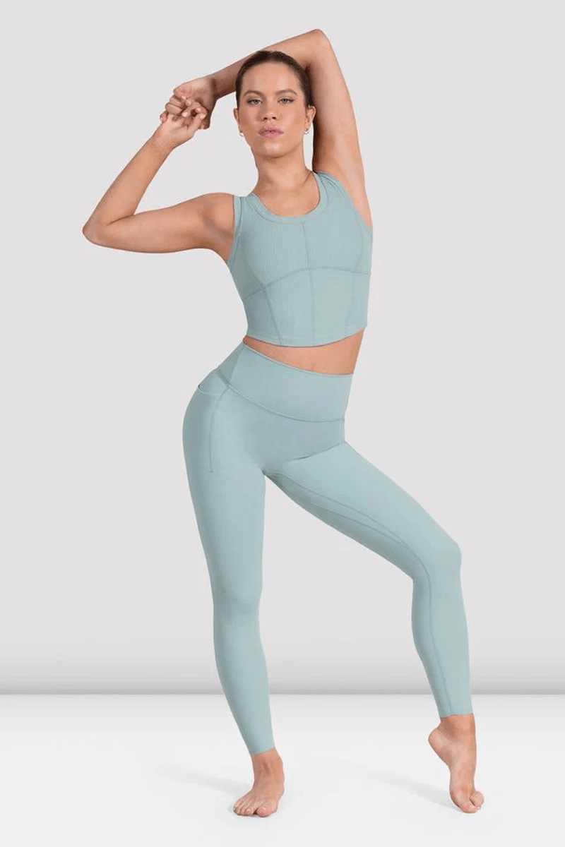 Bloch Ladies Apex Corset Tank Top Mint