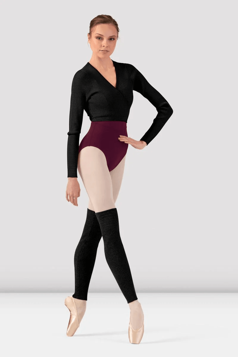 Bloch Ladies Mira Knit Leg Warmers Black