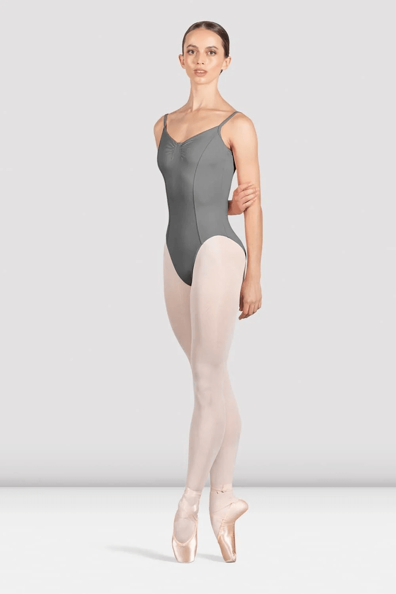 Bloch Ladies Ella Camisole Leotard Abu-abu