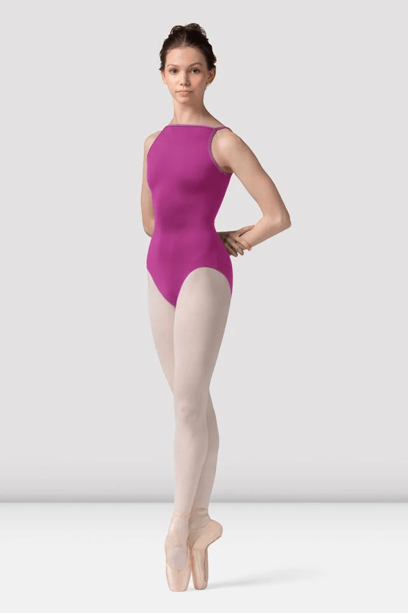 Bloch Ladies Mirella Zephyr Boat Neck Leotard Magenta