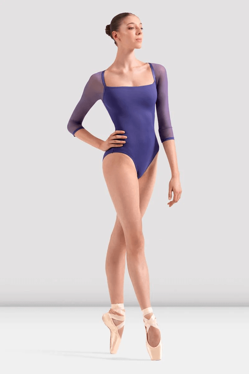Bloch Ladies Arabesque 3/4 Sleeve Leotard Future Dusk