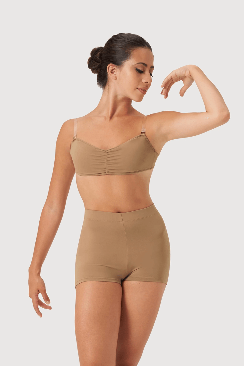 Bloch Ladies Capella High Waist Short Tan
