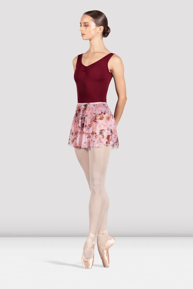 Bloch Ladies Floral Printed Skirt Laurel Mist