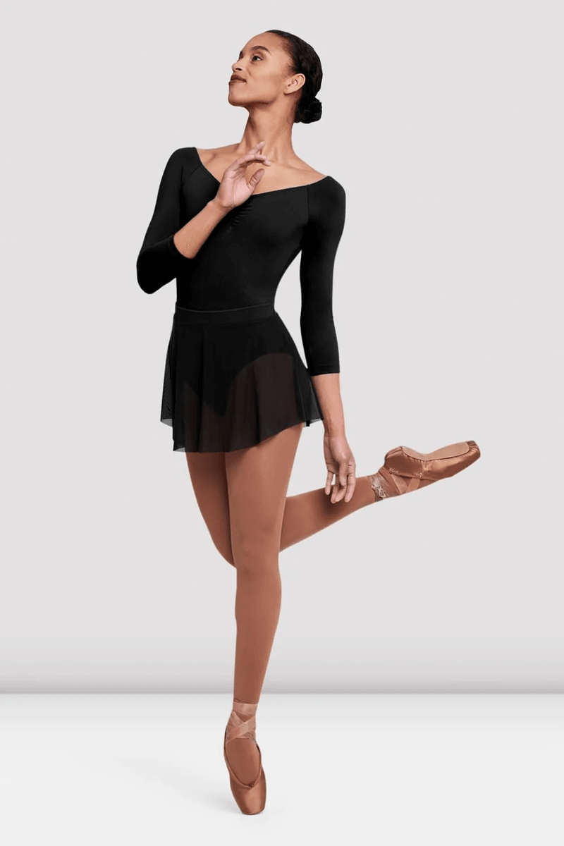 Bloch Ladies Jaye Mesh Skirt Black