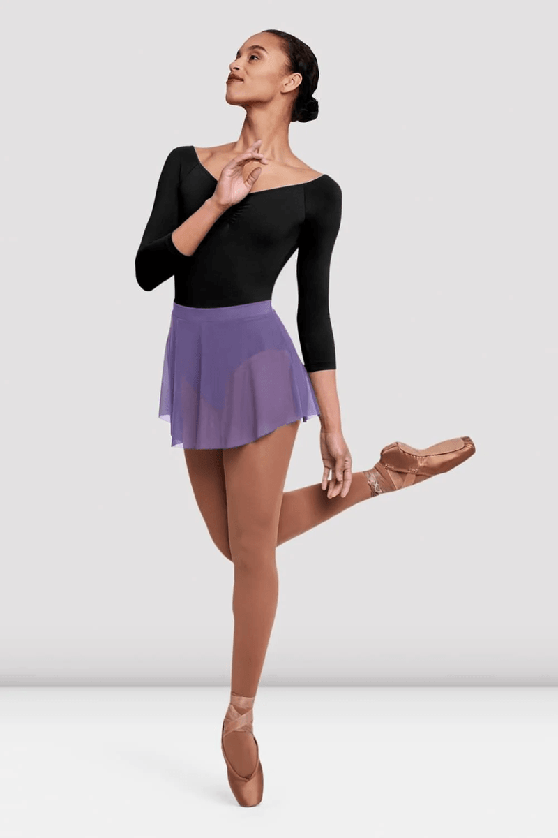 Bloch Ladies Jaye Mesh Skirt Lavender
