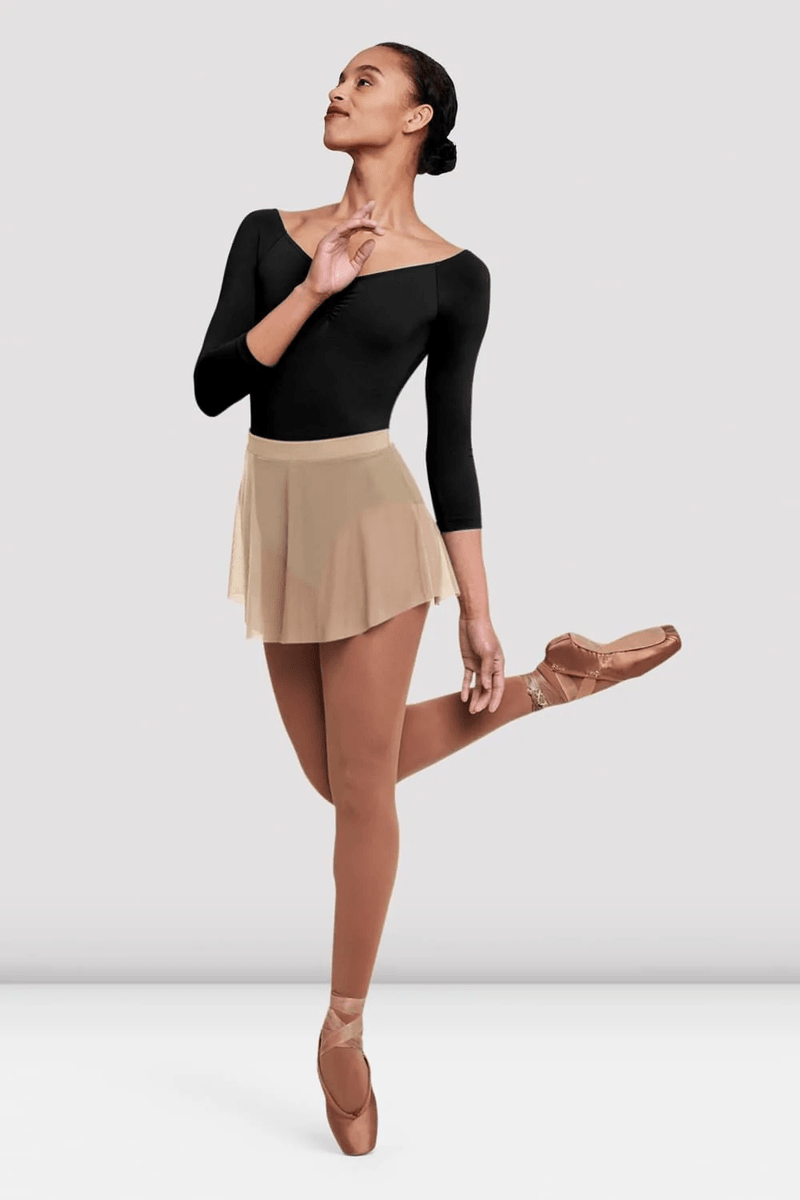 Bloch Ladies Jaye Mesh Skirt Sand