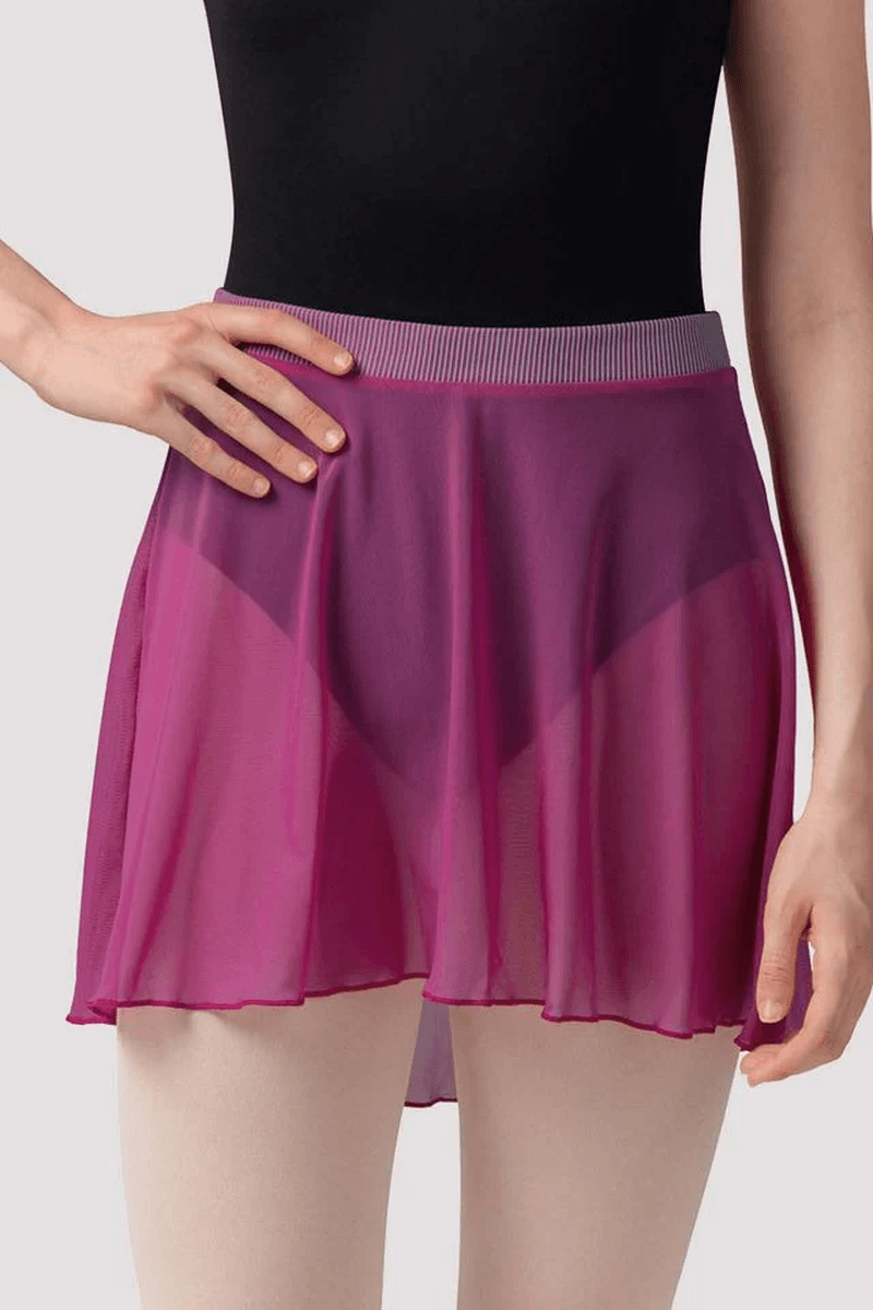 Bloch Ladies Mirella Zephyr Mesh Skirt Magenta