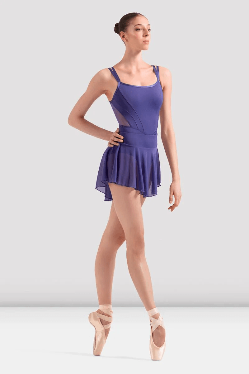 Bloch Ladies Arabesque Mesh Skirt Future Dusk