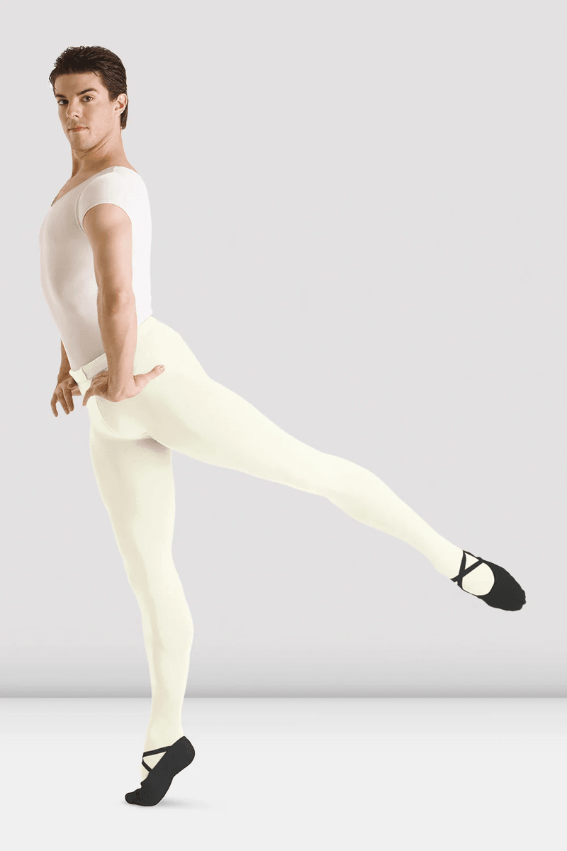Bloch Mens/Boys Footed Tights Stage White