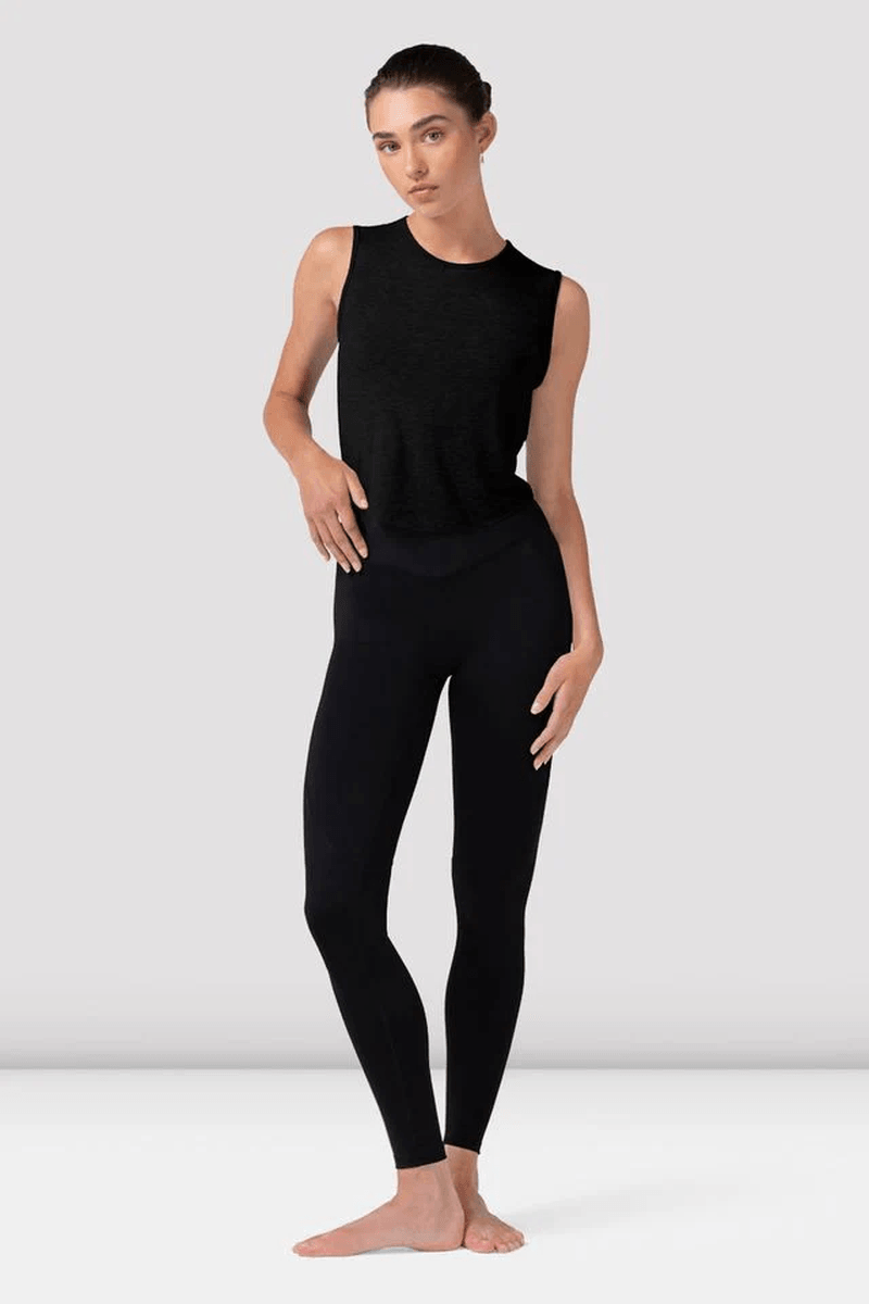 Bloch Ladies Nacy Twist Back Top Black