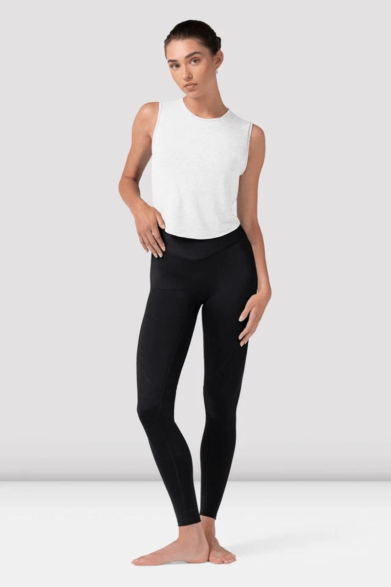 Bloch Ladies Nacy Twist Back Top White