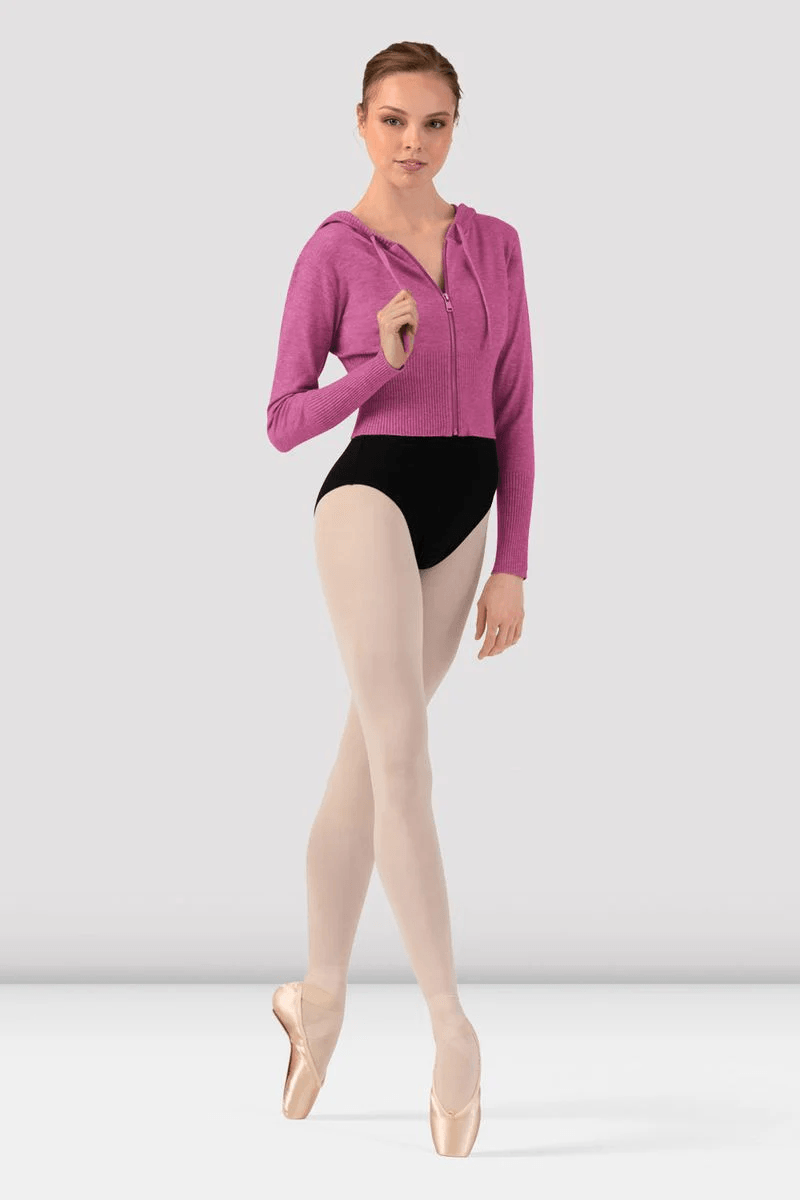 Bloch Femmes Orion Tricot Hoodie Rose Profond