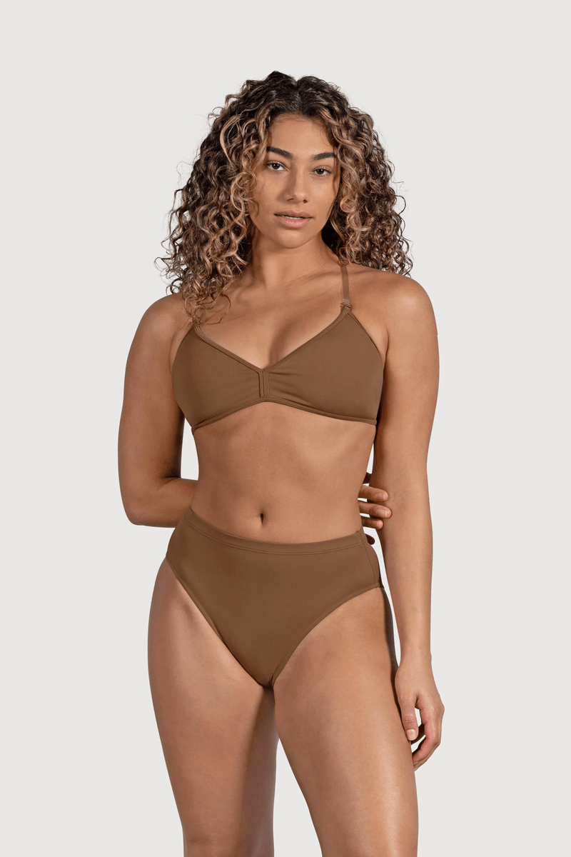 Bloch Ladies Aquila High Waist Brief Almond