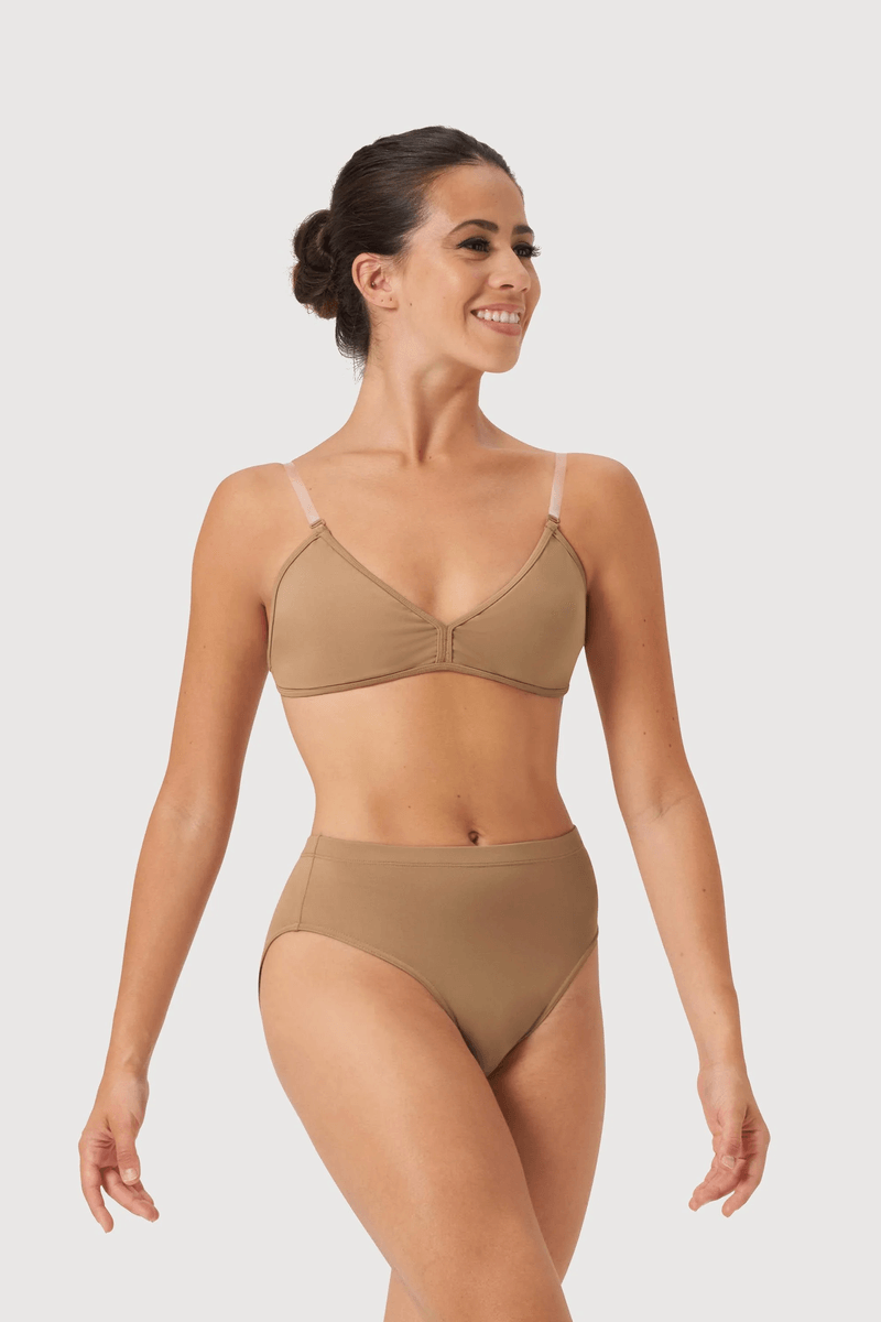 Bloch Ladies Aquila High Waist Brief Tan