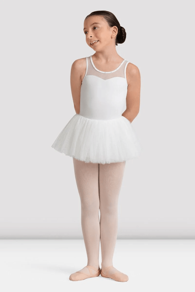 Bloch Girls Maria Floral Tank Tutu Dress White