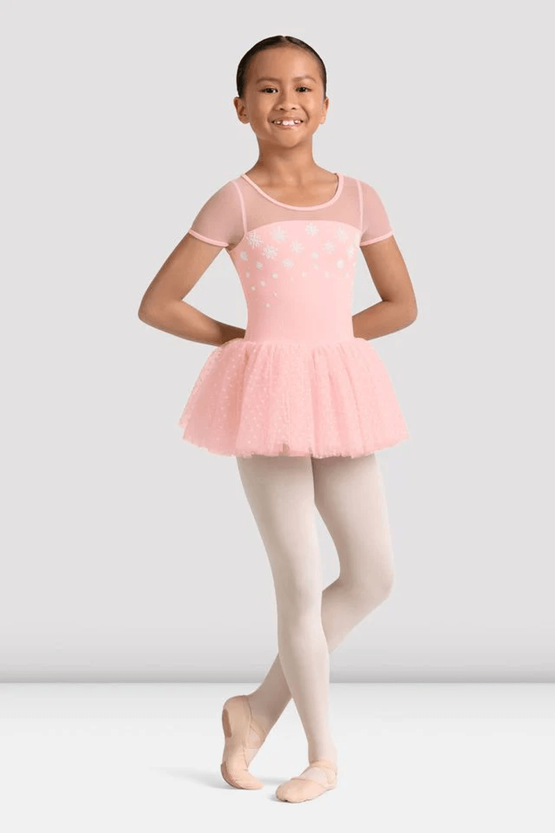 Bloch Piger Mirella Kaleidoskop Cap Sleeve Tutu Kjole Pink