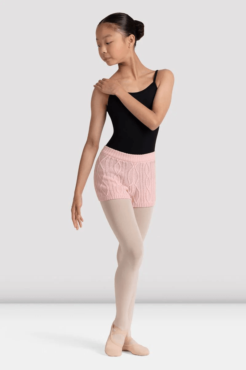 Bloch Girls Oren Knit Short Candy Pink