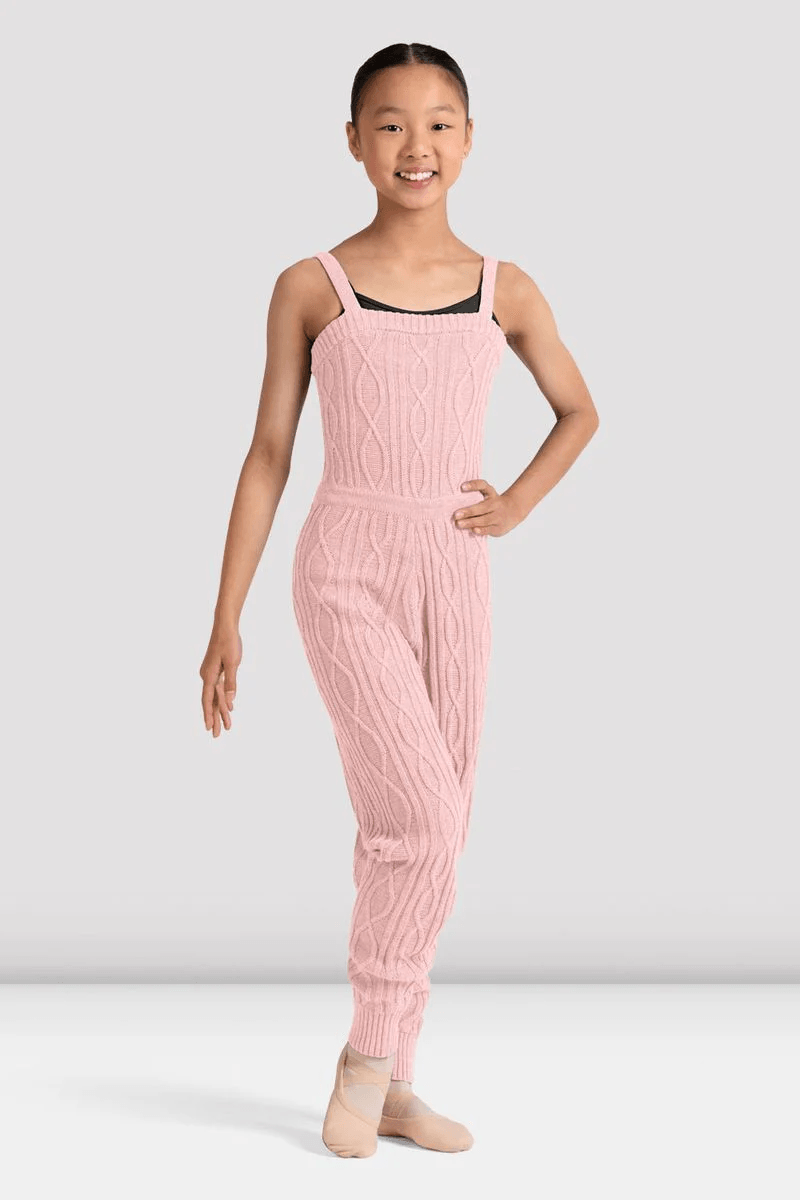 Bloch Girls Izar Knit Jumpsuit Candy Pink