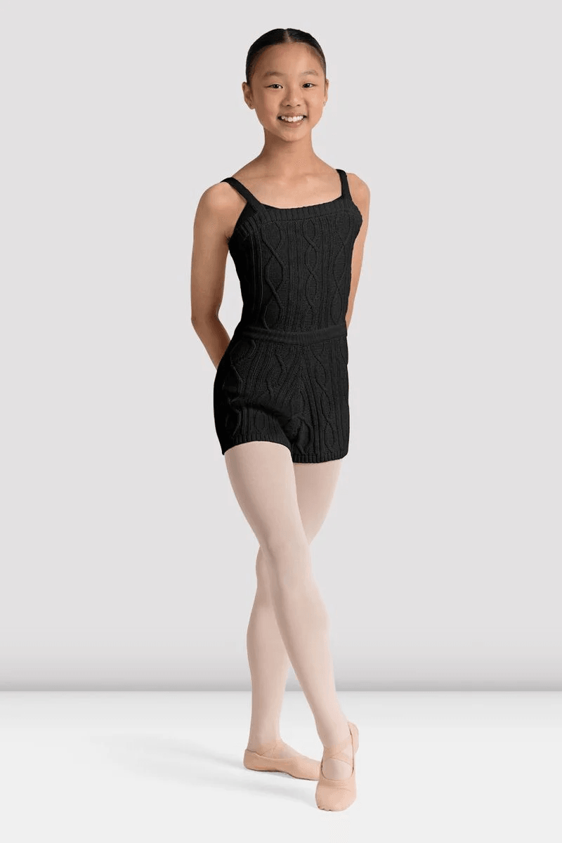 Bloch Girls Ember Knit Unitard Black
