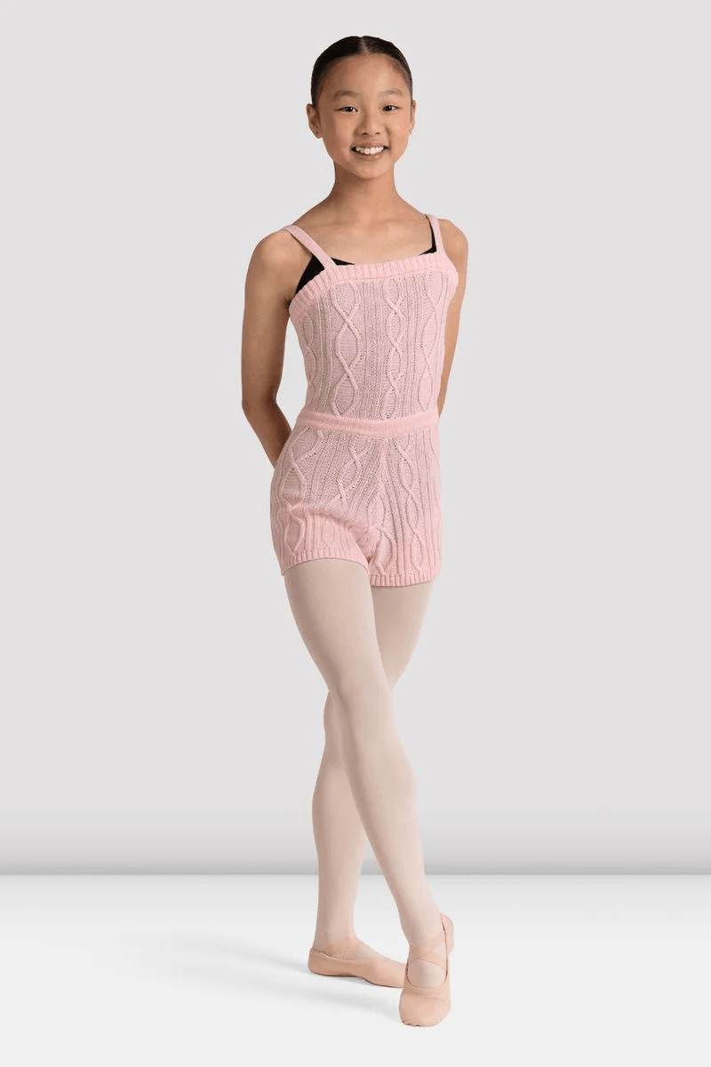 Bloch Girls Ember Knit Unitard Candy Pink
