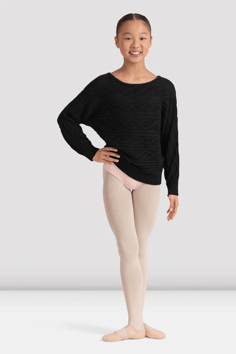 Bloch Girls Cole Oversized Sweater Black