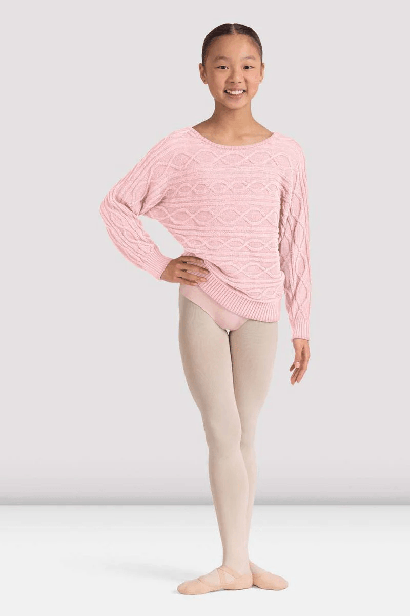 Bloch Girls Cole Oversized Sweater Candy Pink