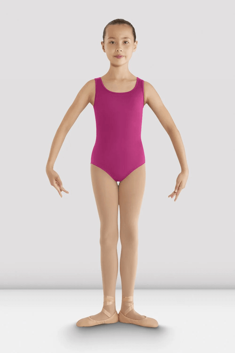 Bloch Lányok Gladiolus Gyémánt Hátú Leotard Forró Rózsaszín