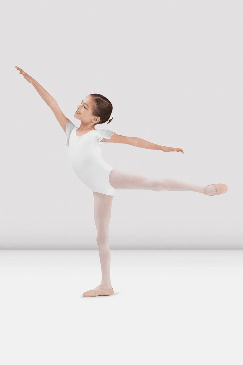 Bloch Lányok Georgette Flitteres Leotard Fehér