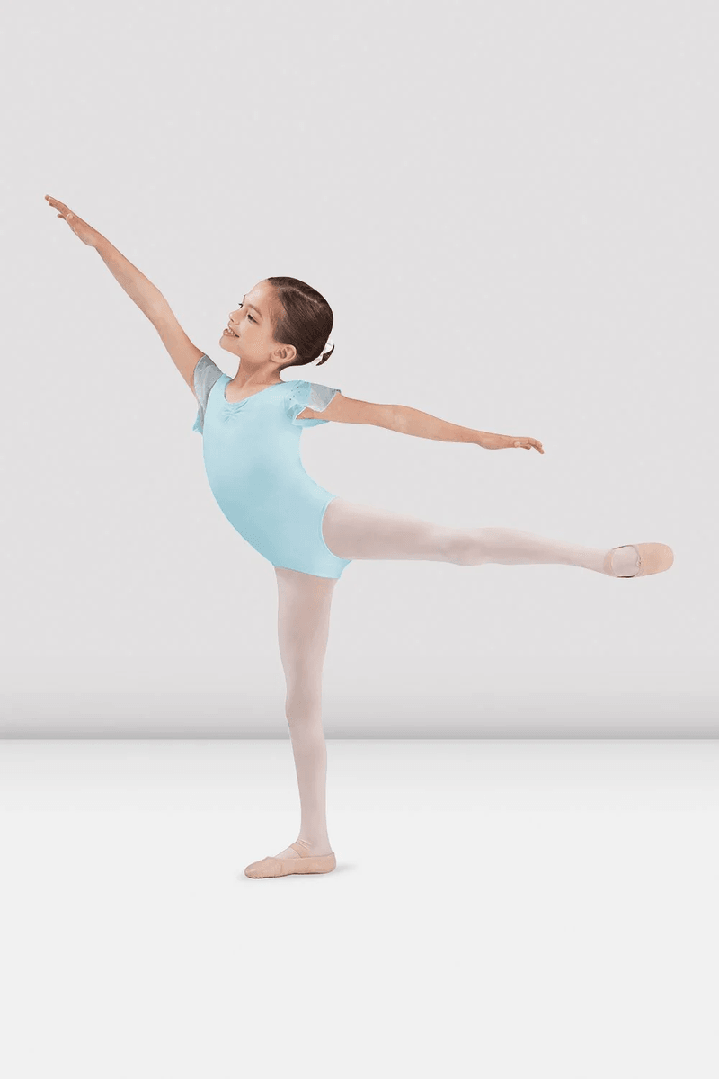 Bloch Lányok Georgette Flitteres Leotard Pasztell Kék