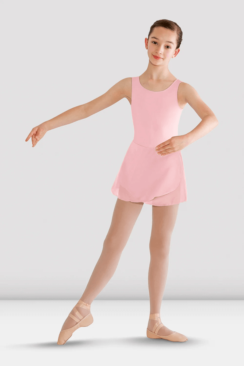 Bloch Girls Riya Skirted Tank Leotard Candy Pink