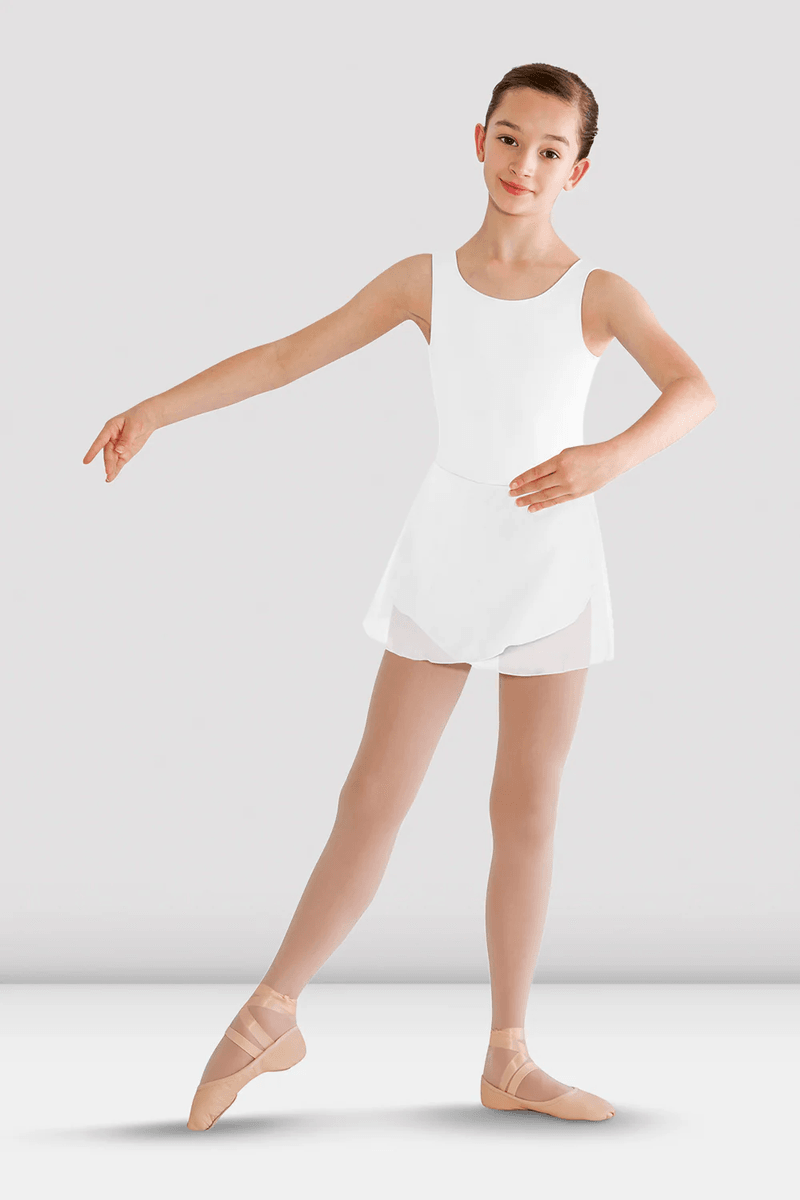 Bloch Girls Riya Skirted Tank Leotard White