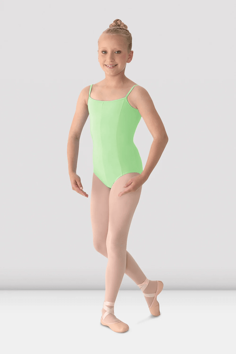 Bloch Girls Mirella Princess Seam V Front Camisole Leotard Seafoam