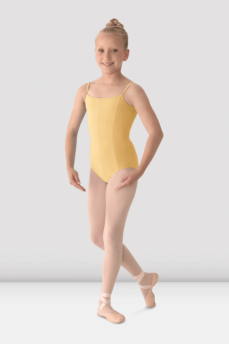 Bloch Girls Mirella Princess Seam V Front Camisole Leotard Buttercup