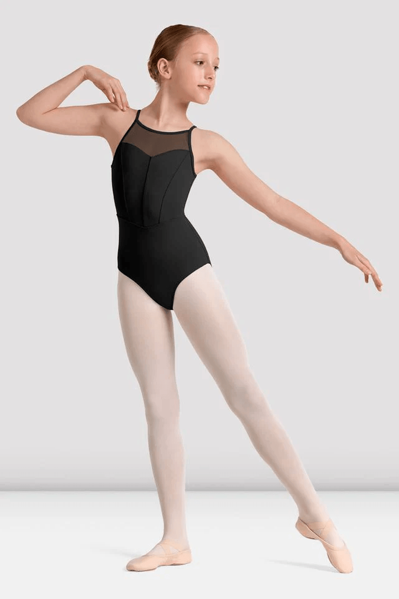 Bloch Girls Mirella Kaleidoscope Halterneck Leotard Black