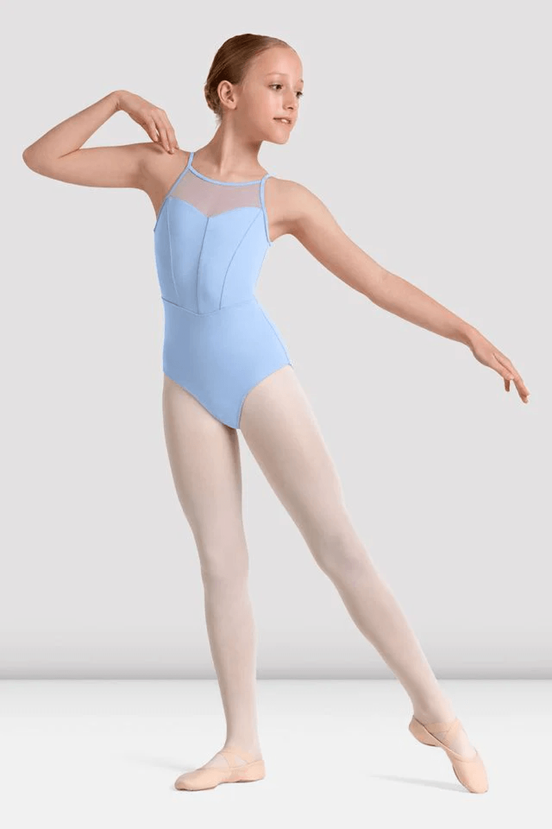 Bloch Girls Mirella Kaleidoscope Halterneck Leotard Blue
