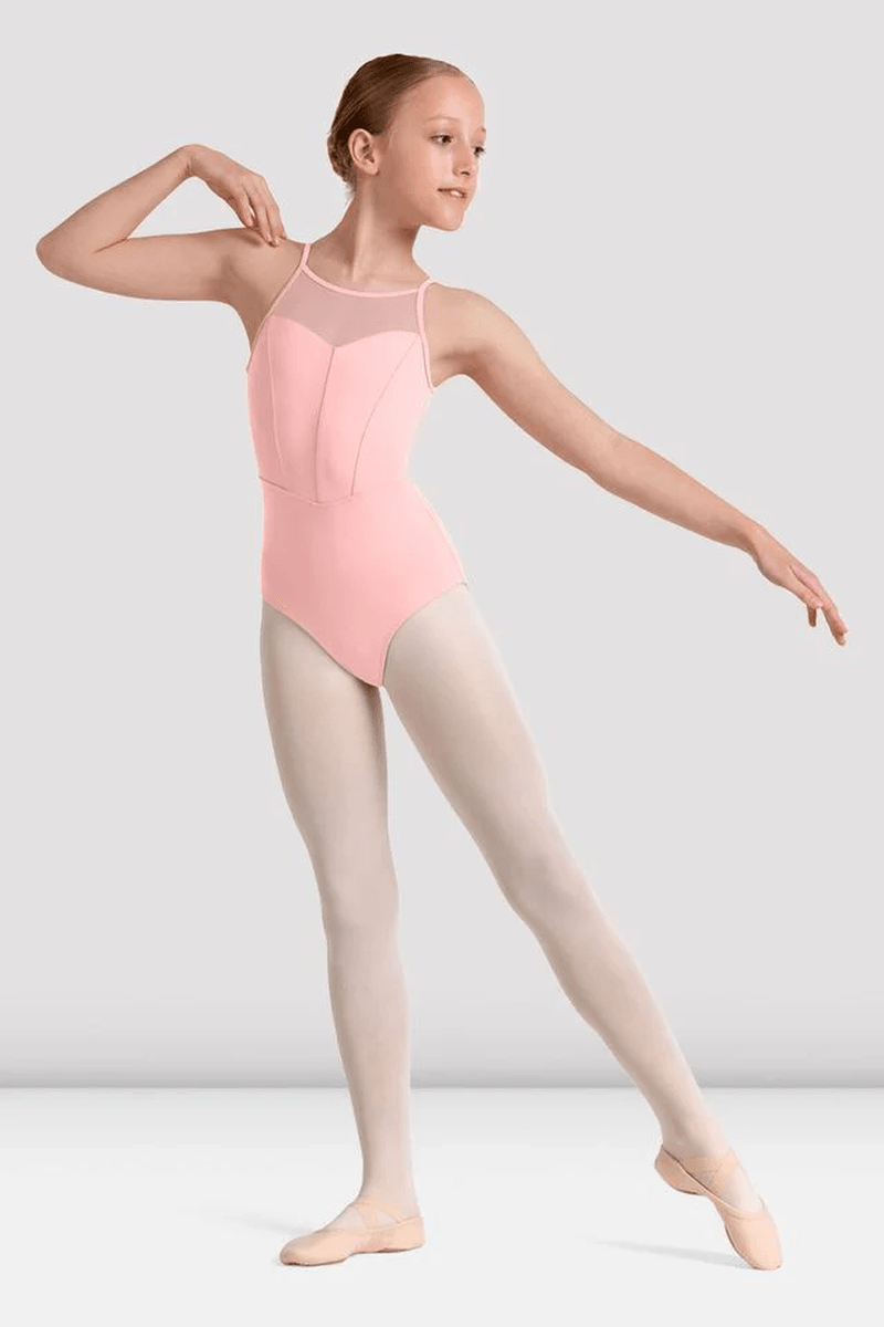 Bloch Girls Mirella Kaleidoscope Halterneck Leotard Pink