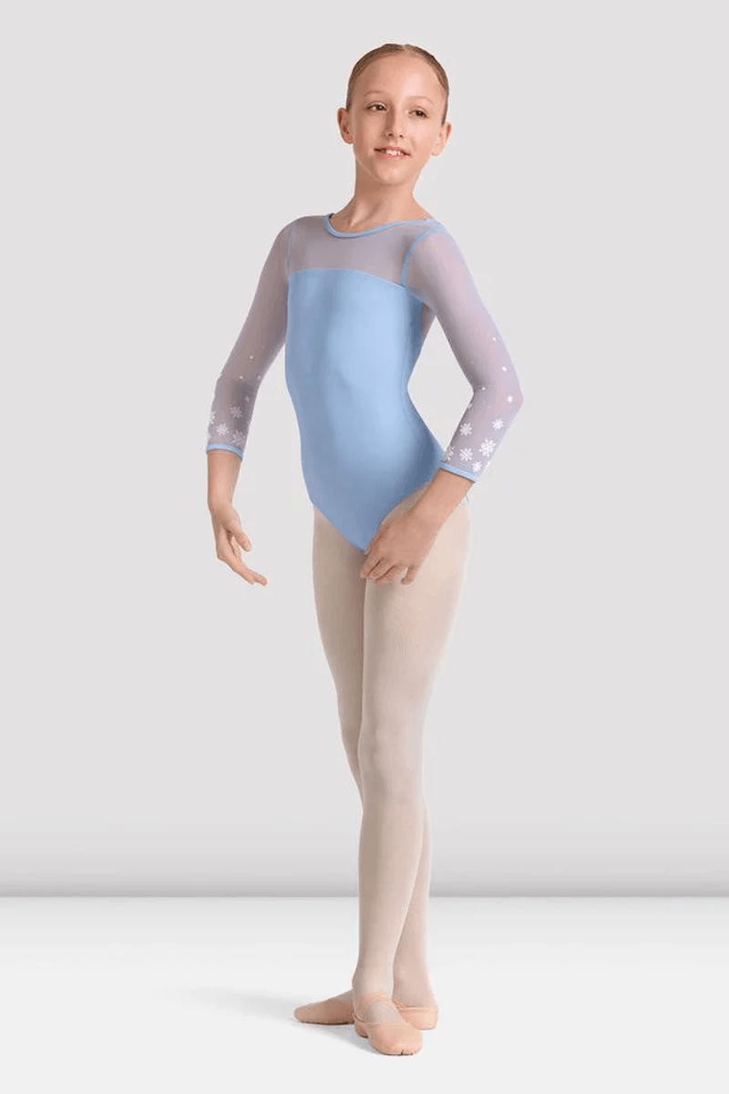 Bloch Piger Mirella Kaleidoskop 3/4 ærmet Leotard Blå