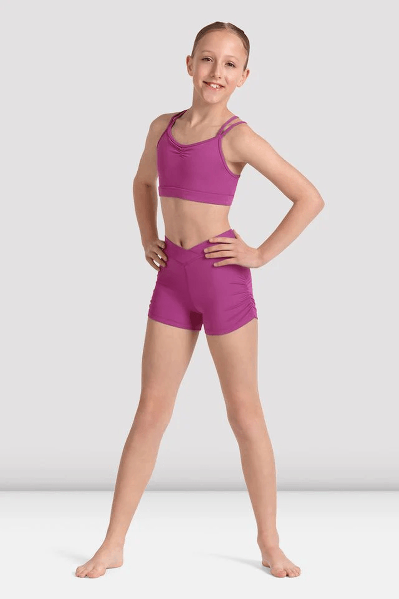 Bloch Girls Mirella Kaleidoscope V Front Short Magenta